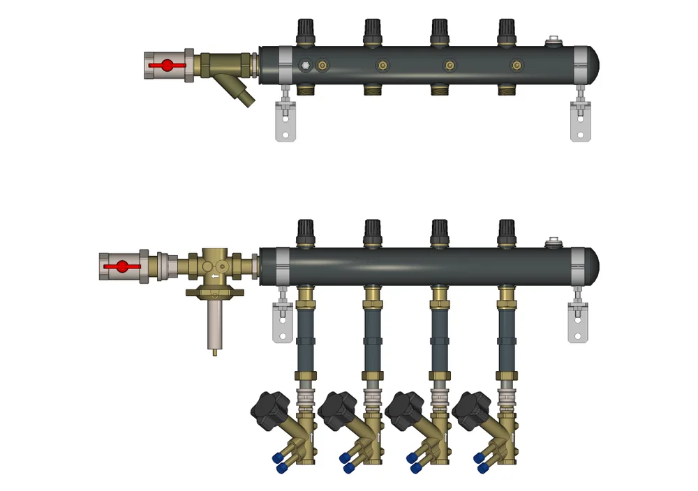 Узел распределительный TDU.5R DN 50-8L-20-APT15-MVT15