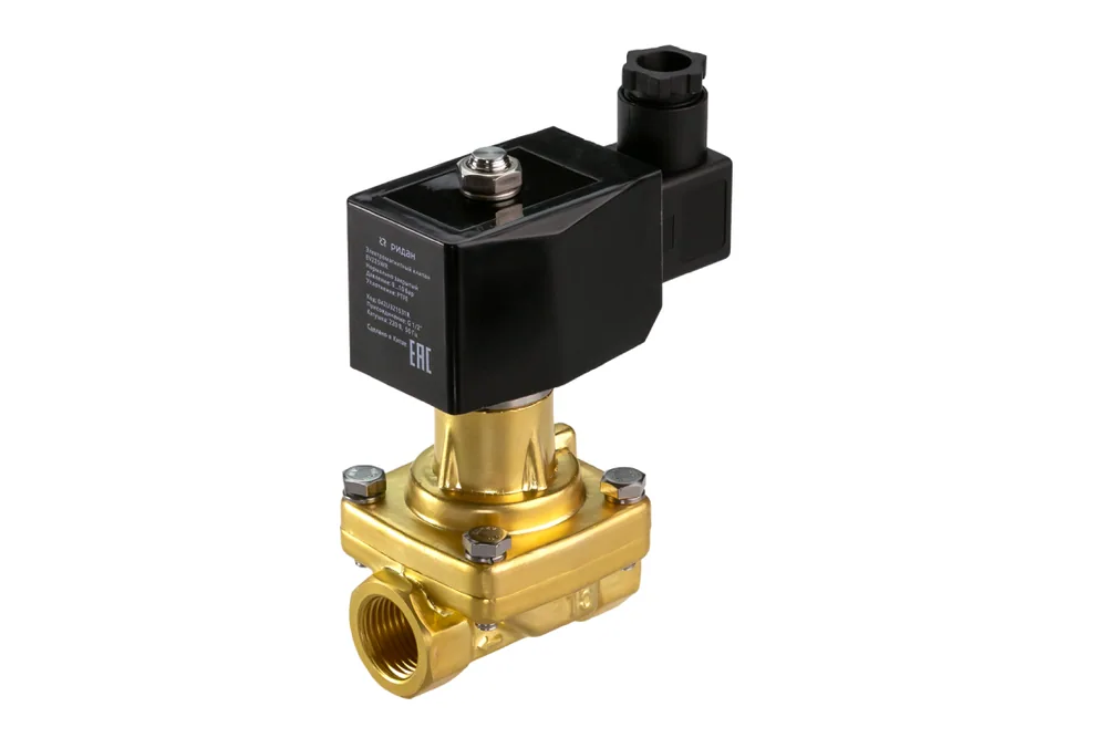 Клапан электромагнитный EV225WR, G 1/4, Ду 3 мм, PTFE, нормально закрытый, 0…6 бар, с катушкой 220В, 50 Гц